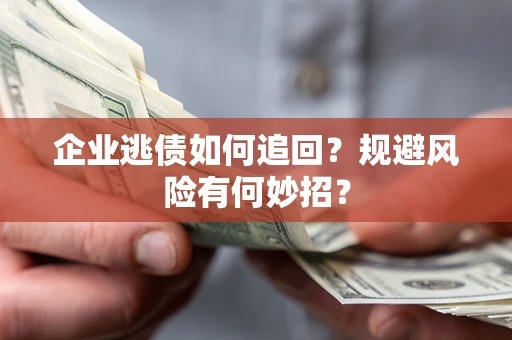 武汉企业逃债如何追回？规避风险有何妙招？