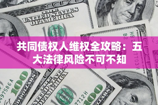 武汉共同债权人维权全攻略：五大法律风险不可不知