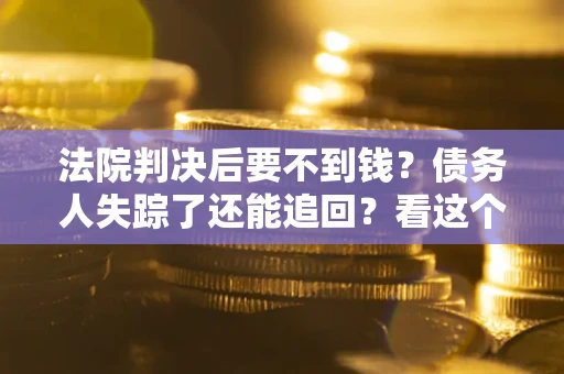 武汉法院判决后要不到钱？债务人失踪了还能追回？看这个方法！