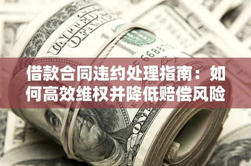 武汉借款合同违约处理指南：如何高效维权并降低赔偿风险？