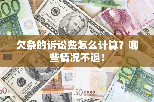 武汉欠条的诉讼费怎么计算？哪些情况不退！