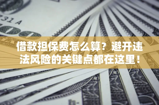 武汉借款担保费怎么算？避开违法风险的关键点都在这里！