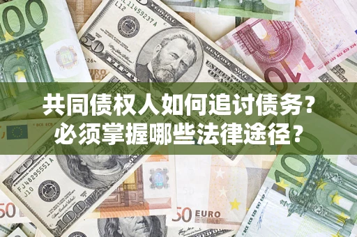 武汉共同债权人如何追讨债务？必须掌握哪些法律途径？