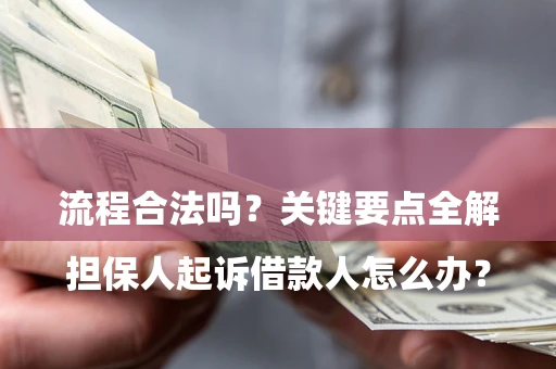 武汉

担保人起诉借款人怎么办？流程合法吗？关键要点全解析