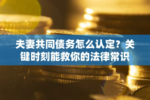 武汉夫妻共同债务怎么认定？关键时刻能救你的法律常识