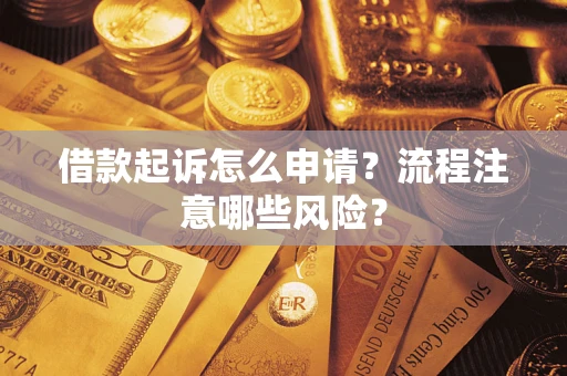武汉借款起诉怎么申请？流程注意哪些风险？